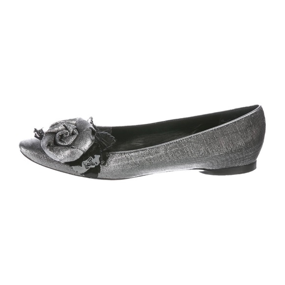 Louis Vuitton Flower Lace Trim Flats 36.5 - Picture 1 of 9